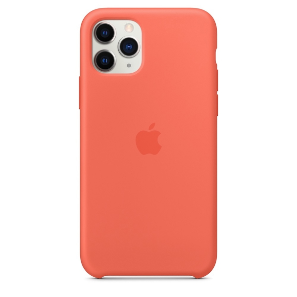 მობილურის ქეისი Apple iPhone 11 Pro Silicone Case - Clementine (Orange) (MWYQ2ZM/A)