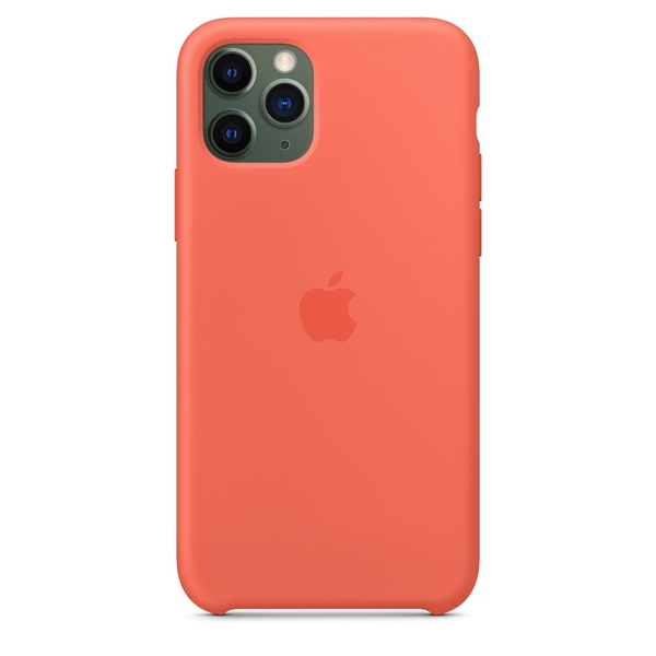 მობილურის ქეისი Apple iPhone 11 Pro Silicone Case - Clementine (Orange) (MWYQ2ZM/A)