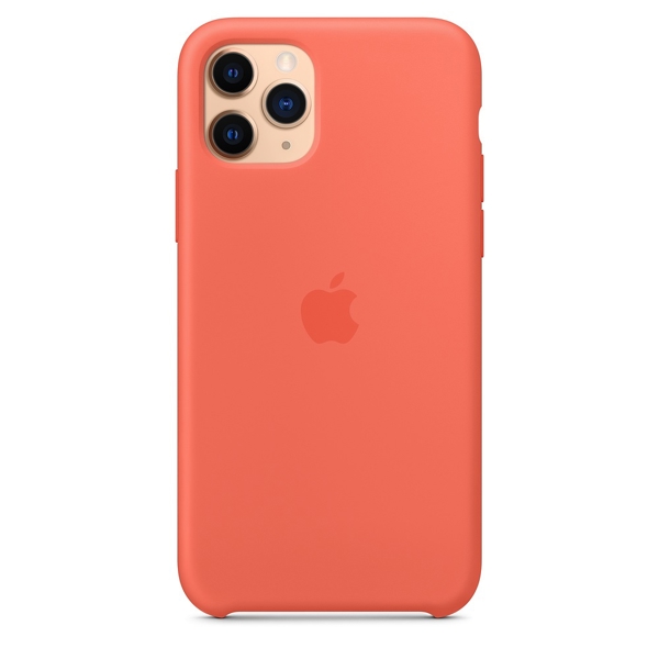 მობილურის ქეისი Apple iPhone 11 Pro Silicone Case - Clementine (Orange) (MWYQ2ZM/A)