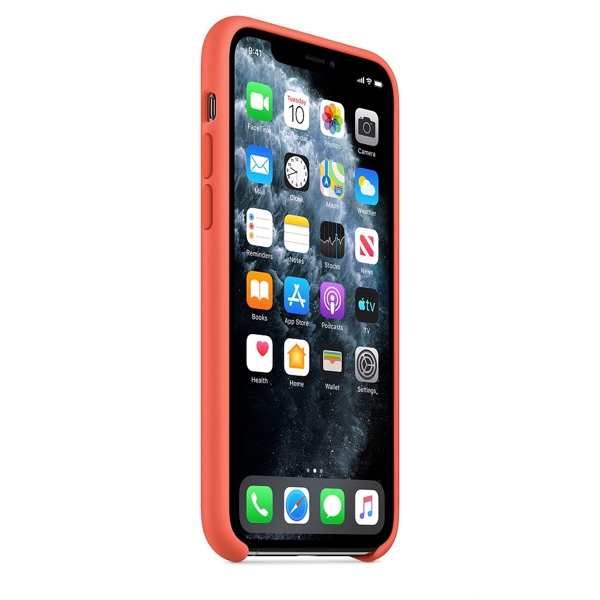 მობილურის ქეისი Apple iPhone 11 Pro Silicone Case - Clementine (Orange) (MWYQ2ZM/A)