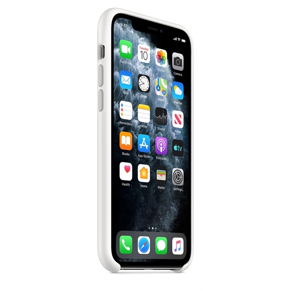 მობილურის ქეისი Apple iPhone 11 Pro Silicone Case - White (MWYL2ZM/A)