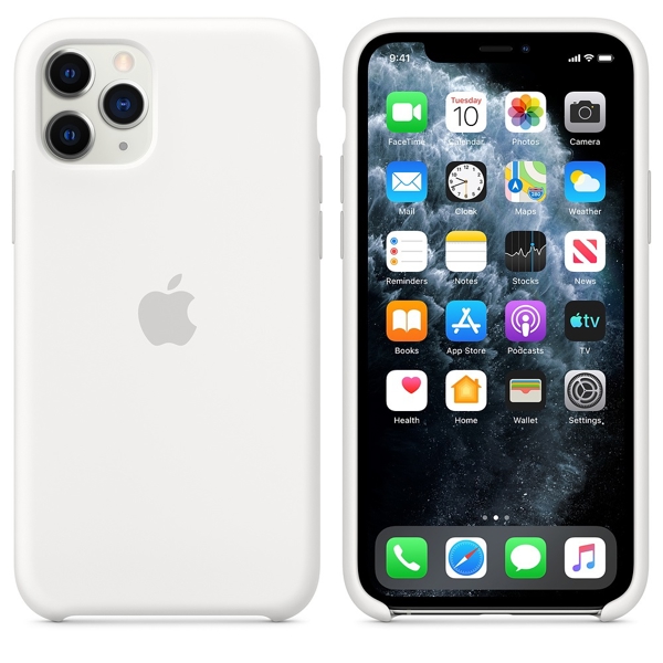 მობილურის ქეისი Apple iPhone 11 Pro Silicone Case - White (MWYL2ZM/A)