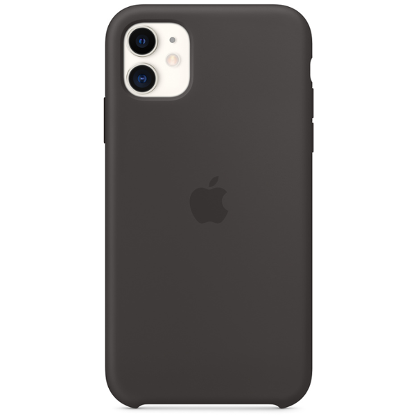 მობილურის ქეისი Apple iPhone 11 Silicone Case - Black (MWVU2ZM/A)