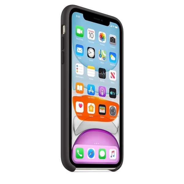 მობილურის ქეისი Apple iPhone 11 Silicone Case - Black (MWVU2ZM/A)