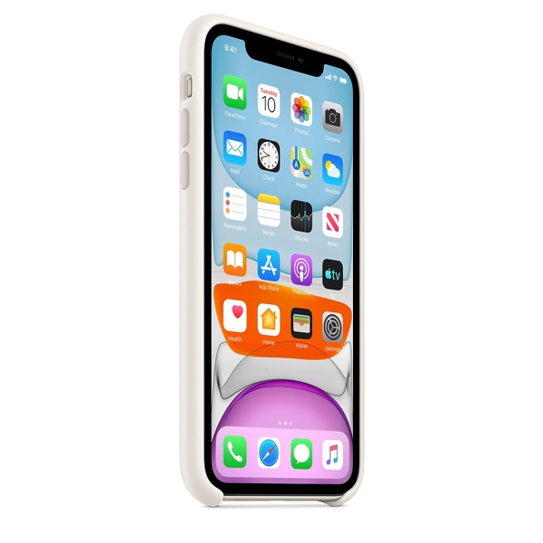 მობილურის ქეისი Apple iPhone 11 Silicone Case - White (MWVX2ZM/A)