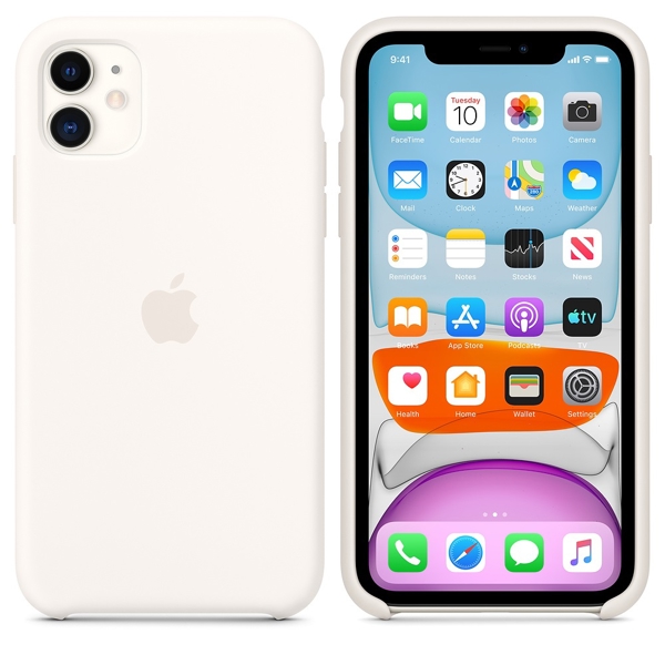 მობილურის ქეისი Apple iPhone 11 Silicone Case - White (MWVX2ZM/A)