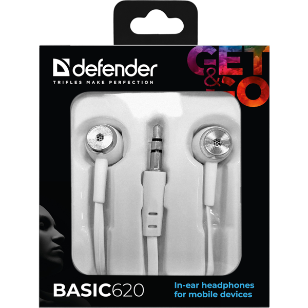 ყურსასმენი Defender Basic 620 Bialy