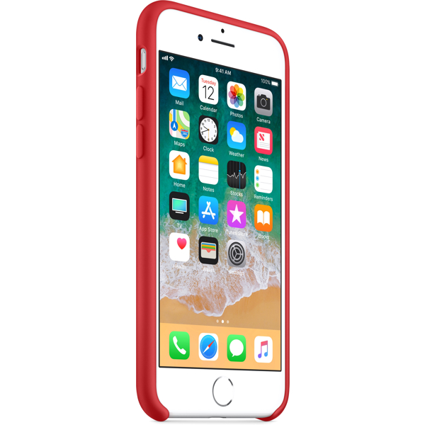 მობილურის ქეისი Apple iPhone 8 / 7 Silicone Case - (PRODUCT) Red (MQGP2ZM/A)