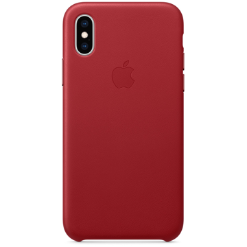 მობილურის ქეისი Apple iPhone XS Leather Case - (PRODUCT) Red (MRWK2ZM/A)