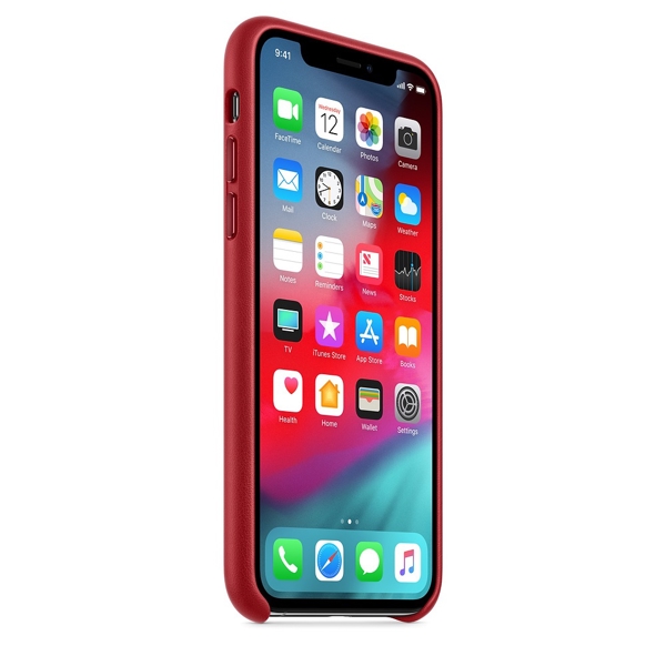 მობილურის ქეისი Apple iPhone XS Leather Case - (PRODUCT) Red (MRWK2ZM/A)