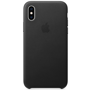 მობილურის ქეისი Apple iPhone XS Leather Case - Black (MRWM2ZM/A)