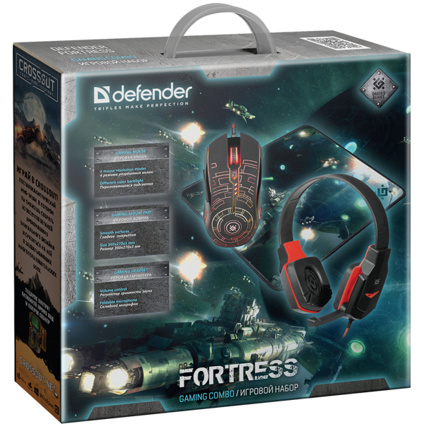 Gaming კომპლექტი combo Defender  Fortress MHP-012