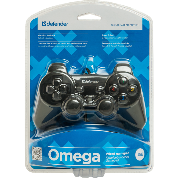 ჯოისტიკი Defender Omega USB, 12 buttons