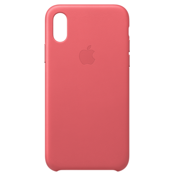 მობილურის ქეისი Apple iPhone XS Leather Case - Peony Pink, MTEU2ZM/A