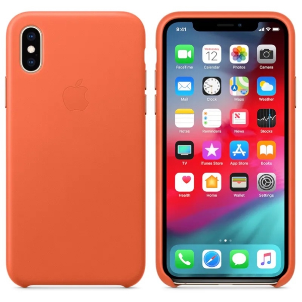 მობილურის ქეისი Apple iPhone XS Leather Case - Sunset MVFQ2ZM/A