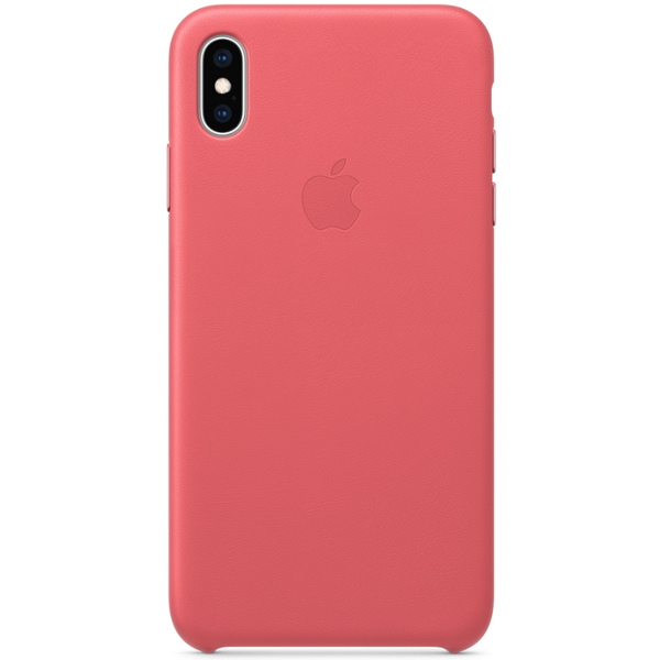 მობილურის ქეისი Apple iPhone XS Max Leather Case - Peony Pink (MTEX2ZM/A)