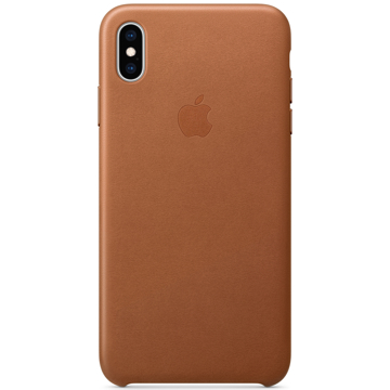 მობილურის ქეისი Apple iPhone XS Max Leather Case - Saddle Brown (MRWV2ZM/A)