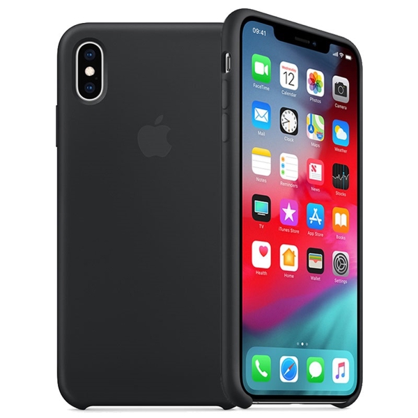 მობილურის ქეისი Apple iPhone XS Max Silicone Case - Black (MRWE2ZM/A)