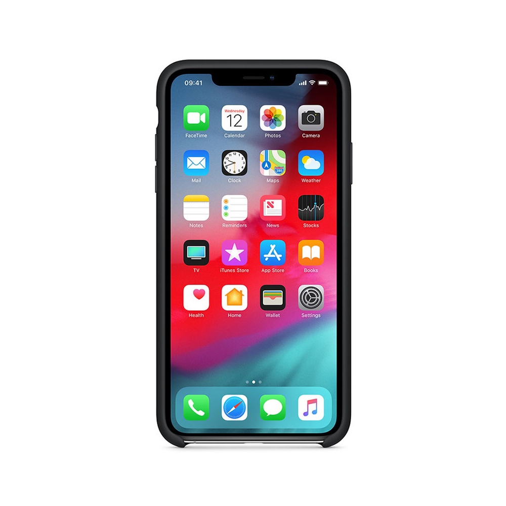 მობილურის ქეისი Apple iPhone XS Max Silicone Case - Black (MRWE2ZM/A)