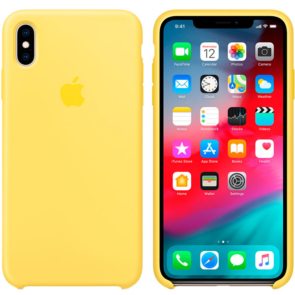 მობილურის ქეისი Apple iPhone XS Max Silicone Case - Canary Yellow (MW962ZM/A)