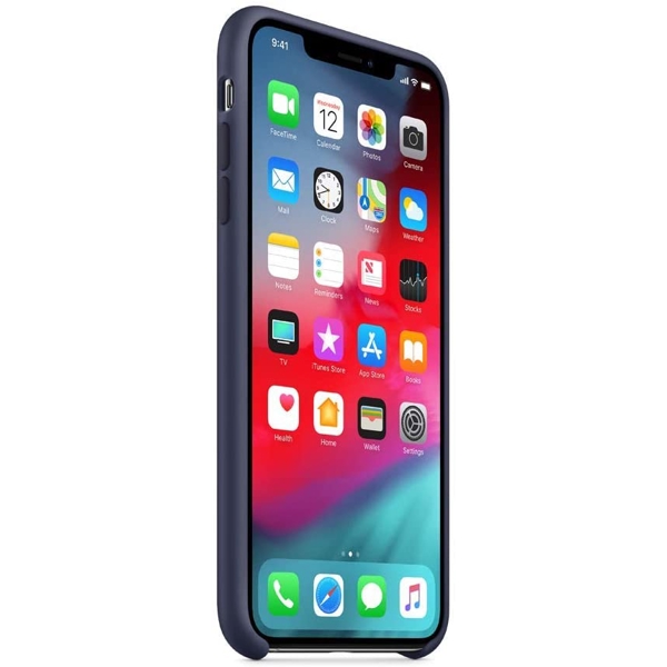 მობილურის ქეისი Apple iPhone XS Max Silicone Case - Midnight Blue (MRWG2ZM/A)