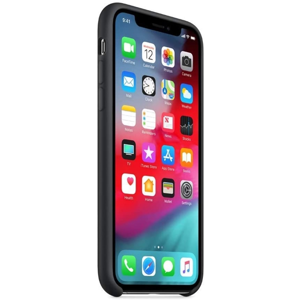 მბილურის ქეისი Apple iPhone XS Silicone Case - Black