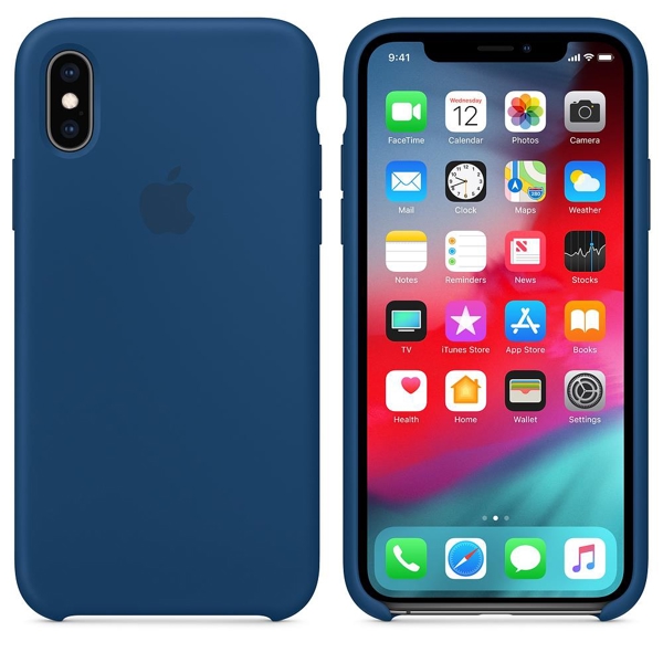 მობილურის ქეისი Apple iPhone XS Silicone Case - Blue Horizon