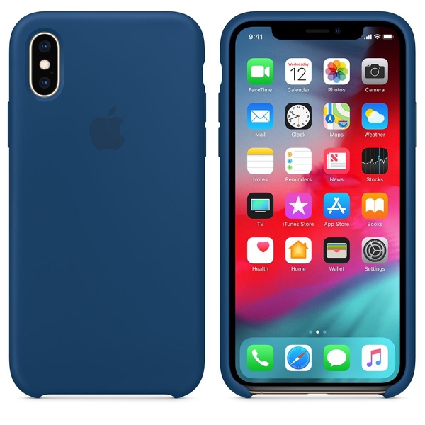 მობილურის ქეისი Apple iPhone XS Silicone Case - Blue Horizon