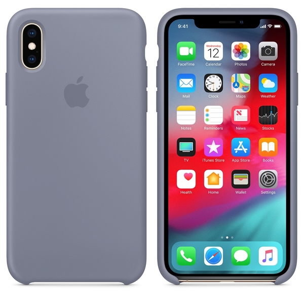 მობილურის ქეისი Apple iPhone XS Silicone Case - Lavender Gray