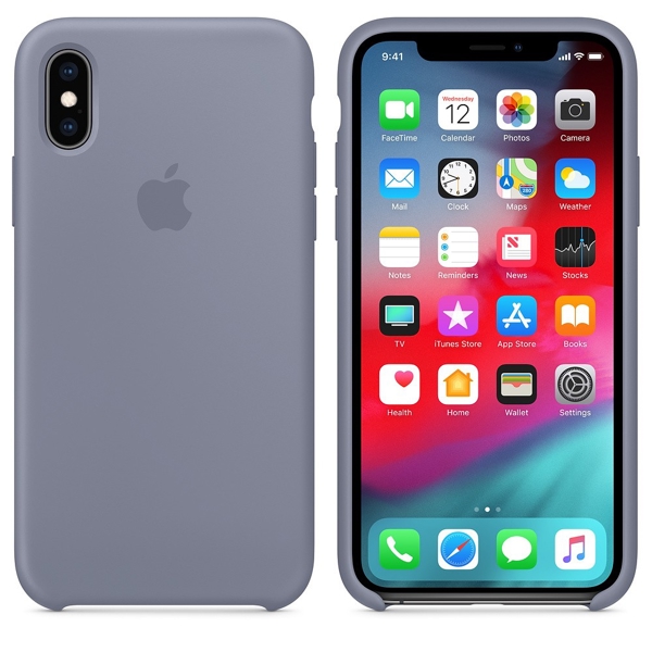 მობილურის ქეისი Apple iPhone XS Silicone Case - Lavender Gray