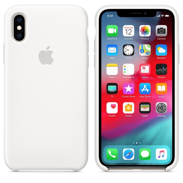 მობილურის ქეისი Apple iPhone XS Silicone Case - White