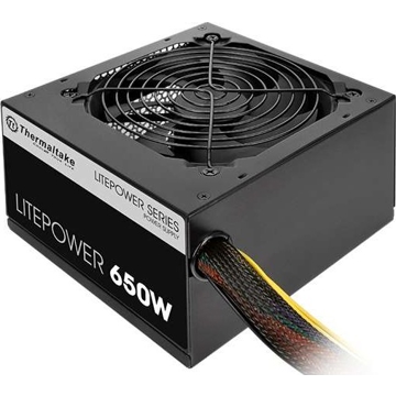 კვების ბლოკი Thermaltake Litepower, 650W, Non Modular, ATX 2.3 & EPS, A-PFC, 12cm, EU, Non 80PLUS, 230V