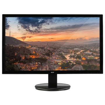 მონიტორი Acer Display 19.5" W, 1366x768@60Hz / VGA/ VESA, Black