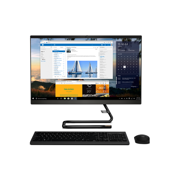 All In One კომპიუტერი Lenovo ideacentre A340 21.5" FHD I3-9100T 8GB, 256GB SSD Black