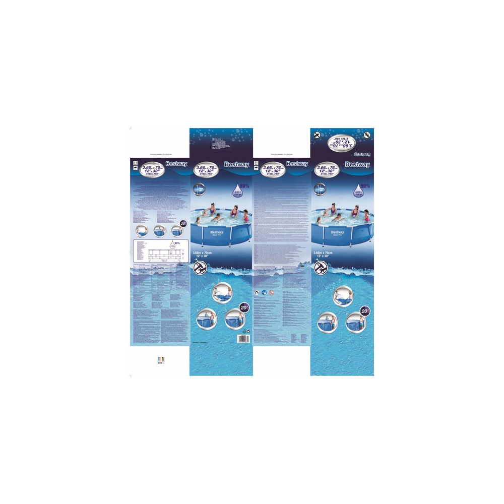 კარკასული აუზი Bestway 56706, 6473L, Swimming Pool
