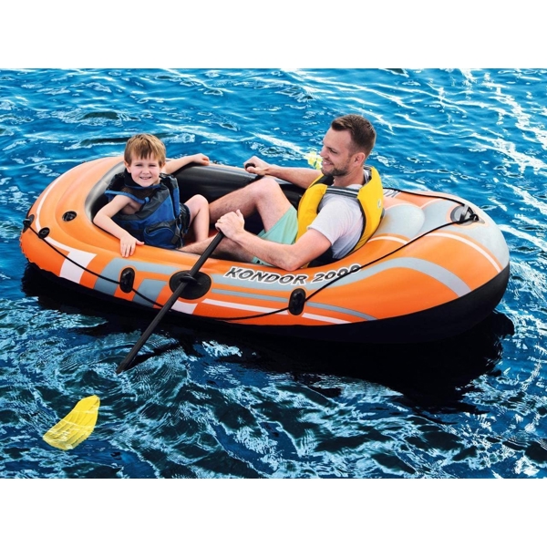 გასაბერი ნავი Bestway 61062 HYDRO-FORCE Inflatable Boat - including oars and footpump