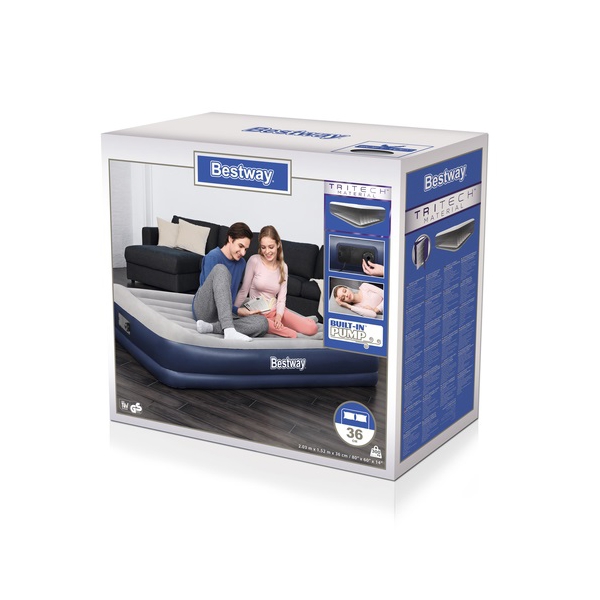 გასაბერი ლეიბი Bestway 67725 air mattress Double mattress Blue,Grey