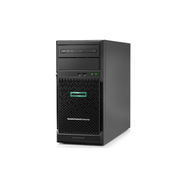 სერვერი HPE ProLiant ML30 Gen10 E-2124 3.3GHz 4-core / NO RAM / S100i 4LFF NHP / 2-Port 1GbE / 350W PS