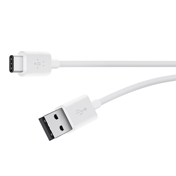USB კაბელი  Belkin MIXIT UP 2.0 USB-A/USB-C CHRG CBL,480MBPS,3A,6' ( F2CU032BT06-WHT ) 