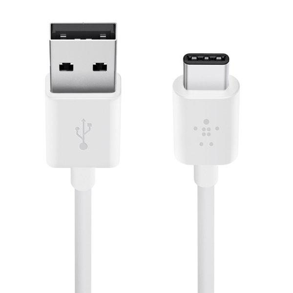 USB კაბელი  Belkin MIXIT UP 2.0 USB-A/USB-C CHRG CBL,480MBPS,3A,6' ( F2CU032BT06-WHT ) 