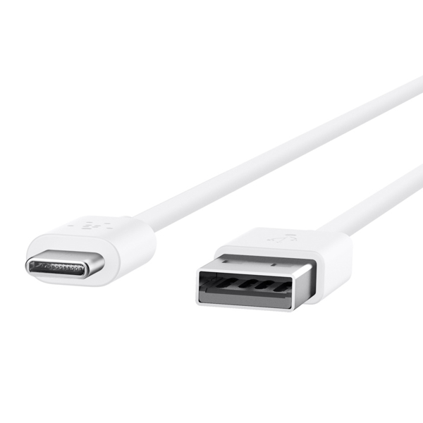 USB კაბელი  Belkin MIXIT UP 2.0 USB-A/USB-C CHRG CBL,480MBPS,3A,6' ( F2CU032BT06-WHT ) 