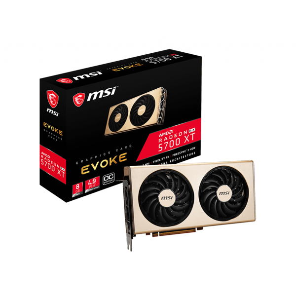 ვიდეო დაფა  MSI Radeon RX 5700 8GB DDR6 EVOKE OC (RADEON_RX5700_EVOKE_OC)