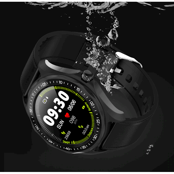 სმარტ საათი SENBONO S09 black IP68 Waterproof Smart Watch Heart Rate Blood Pressure Monitor GPS Map