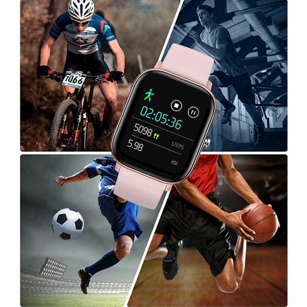 სმარტ საათი SENBONO P8 black IP67 Smart Watch Wristband Sport Clock Heart Rate Monitor Sleep tracker for phone