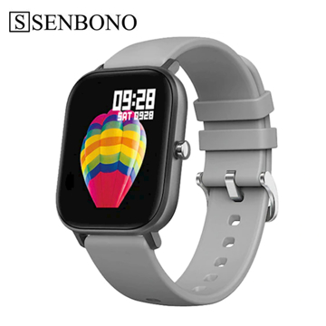 სმარტ საათი SENBONO P8 grey IP67 Smart Watch Wristband Sport Clock Heart Rate Monitor Sleep racker for phone