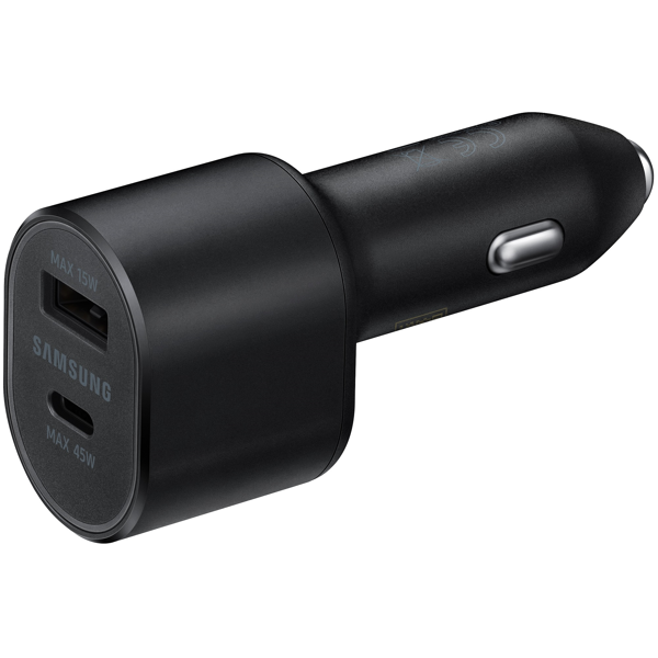 მანქანის USB დამტენი Samsung EP-L5300XBEGRU Car Fast Charger Dual Port 45W Black