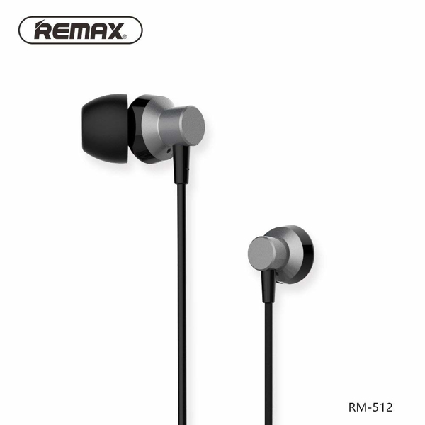 ყურსასმენი REMAX Metal Wired Music Headset RM-512 tarnish/Black