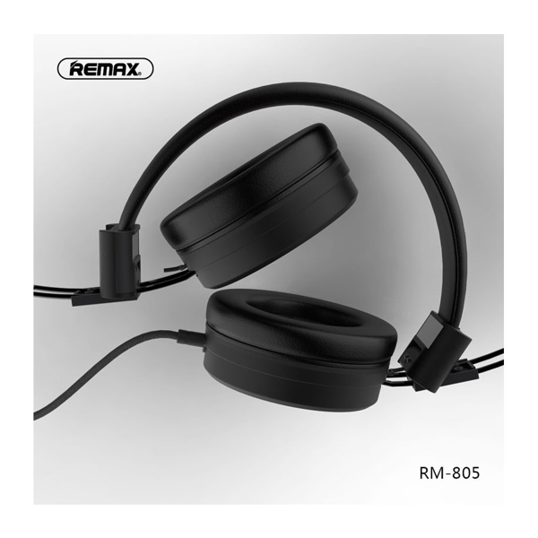 ყურსასმენი REMAX Wired Headphone for Music and Calls RM-805 black