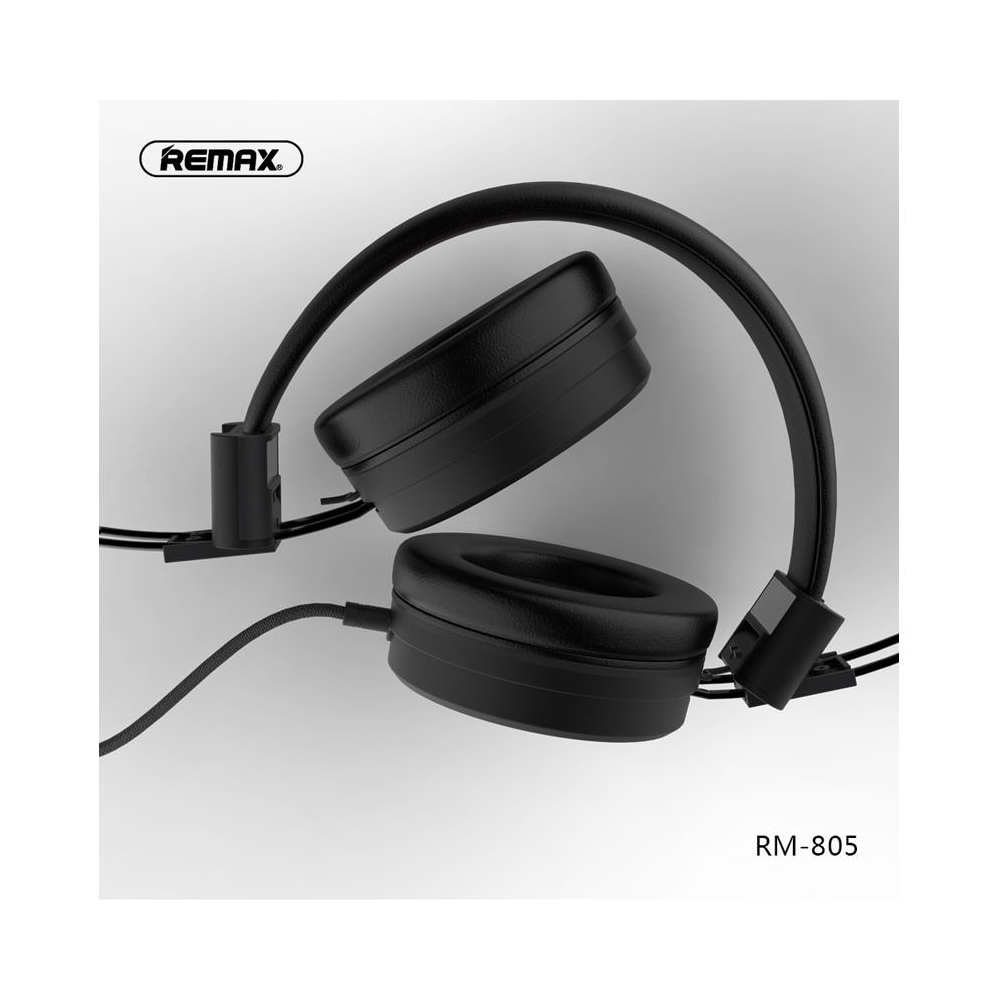 ყურსასმენი REMAX Wired Headphone for Music and Calls RM-805 black