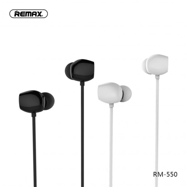 ყურსასმენი REMAX Wired Music Earphone RM-550 black